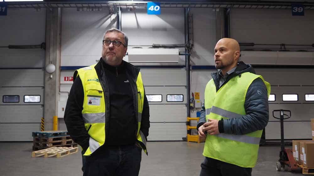 Turun terminaalin tuotantopäällikkö Timo Roos ja kehitysjohtaja Samuli Toivonen.